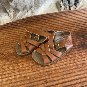 Saltwater Sandals - Size 4 Toddler - Tan